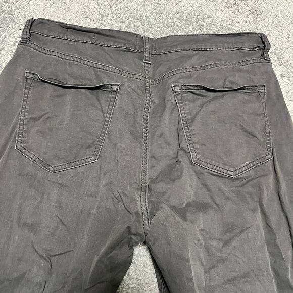 Flint & Tinder Pants Mens 33x30 Stretch Cotton Slim Fit Gray Khaki Jeans - Picture 4 of 10